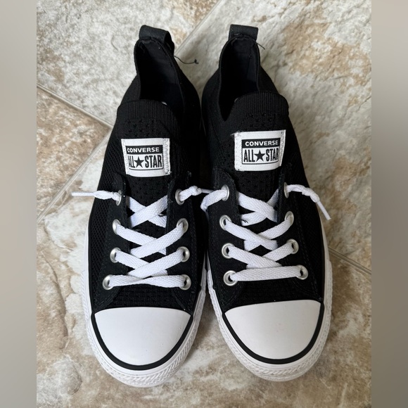 Converse Shoes - Converse Black and White Sneakers Classic 
Canvas Slip-On.
